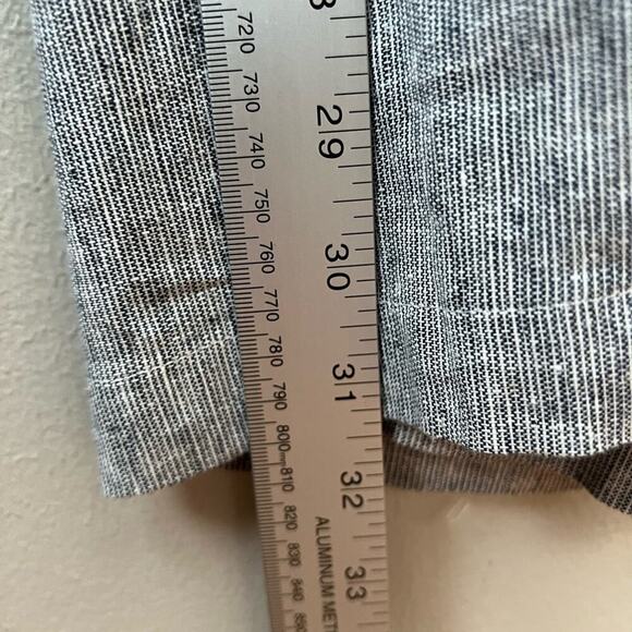 Lovers + Friends Kat Linen Blend Jumpsuit Ruffle Strap  Chambray Gray Medium M - Picture 4 of 9